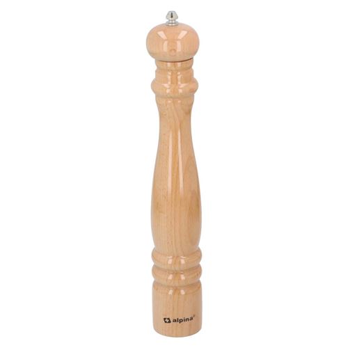 Moulin à Poivre et Épices 36cm Mécanisme Manuel Ultra Durable Alpina Beige