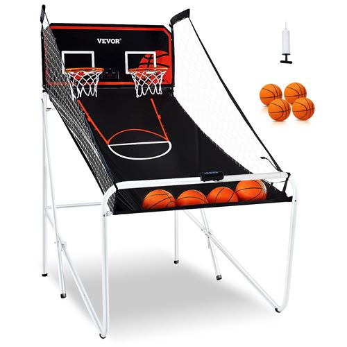 Non Communiqué Noir Vevor Jeu De Basketball D'arcade Pour 2 Joueurs Pliable Tir 4 Balles Pour Domicile