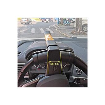 Canne antivol voiture verrouillage de volant barre de volant antivol de  sécurité universelle voiture rétractable t-lock - Antivol PC
