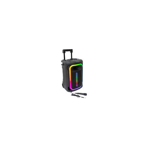 Ibiza MOBILE800 Syst&egrave;me audio de f&ecirc;te aliment&eacute; par batterie 800 W, TWS, microphone, chariot