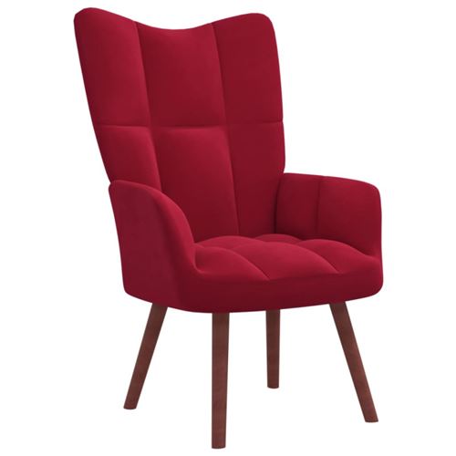 Vidaxl Rouge Chaise De Relaxation - Bordeaux - Image 3