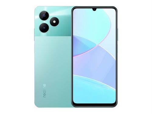 Realme C51 - 4G smartphone - double SIM - RAM 4 Go / Mémoire interne 128 Go - microSD slot - 6.74 (90 Hz) - 2x caméras arrière 50 MP - front camera 5 MP - vert menthe