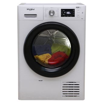 WHIRLPOOL - Sèche-linge Ouverture frontale 3, FFTNM228X3BFR, Blanc, L:59.5cm, H:84.9cm, P:64.9cm, Classe énergétique : A+++