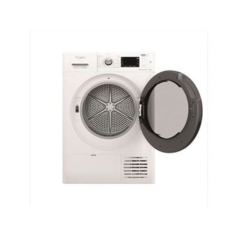 WHIRLPOOL - Sèche-linge Ouverture frontale 3, FFTNM228X3BFR, Blanc, L:59.5cm, H:84.9cm, P:64.9cm, Classe énergétique : A+++