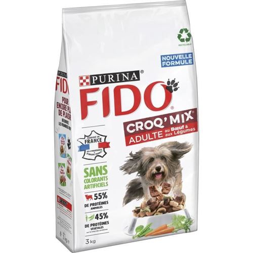 FIDO CroxMix Boeuf, Legumes - Pour chien - 3 kg