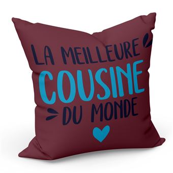 T-Shirt Super Cousine Fleurs - Meilleure Cousine Du Monde Cadeau