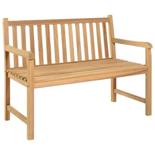 VIDAXL - Banc de jardin - Bois de teck - 114 cm - Image 2