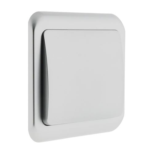 Zenitech - Interrupteur transversal encastré - Chrome - Image 2