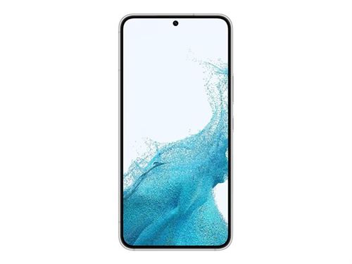 Samsung Galaxy S22 - 5G smartphone - double SIM - RAM 8 Go / Mémoire interne 128 Go - écran OEL - 6.1" - 2340 x 1080 pixels (120 Hz) - 3 x caméras arrière 50 MP, 12 MP, 10 MP - front camera 10 MP - blanc fantôme