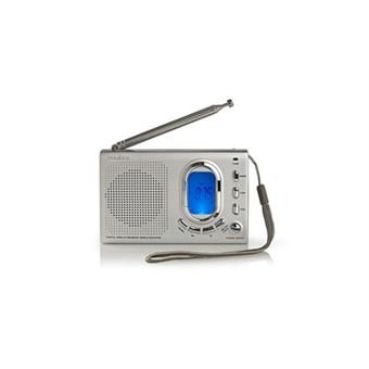 Poste radio fm 1,5 w récepteur international alarme gris - 1