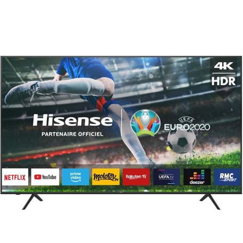 Hisense 75A7100F - 75 diagonale klasse (74.6 zichtbaar) - A7100F Series led-achtergrondverlichting lcd-tv - Smart TV - VIDAA - 4K UHD (2160p) 3840 x 2160 - HDR - direct brandende led - zwart