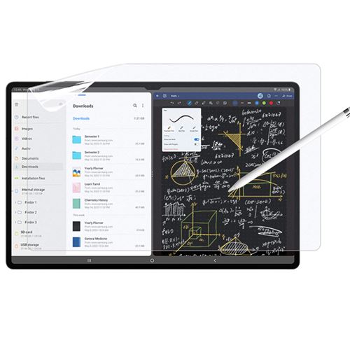 Protection d'écran en verre trempé pour Samsung Galaxy Tab S9 Ultra Tablet Screenprotector Paper Feel ACCEZZ® Transparent