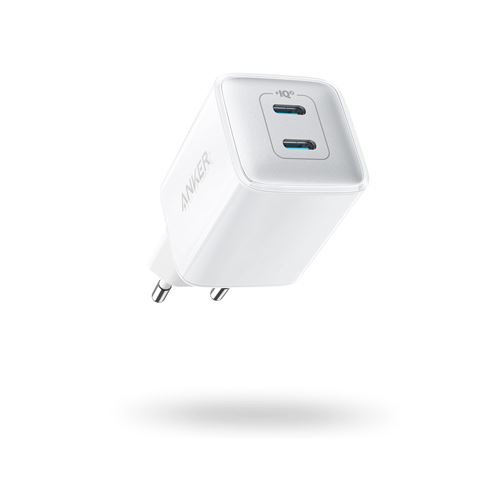 Adaptateur secteur Anker PowerPort III 40 Watt 3 A IQ 3.0 2 connecteurs de sortie (2 x USB-C) Blanc