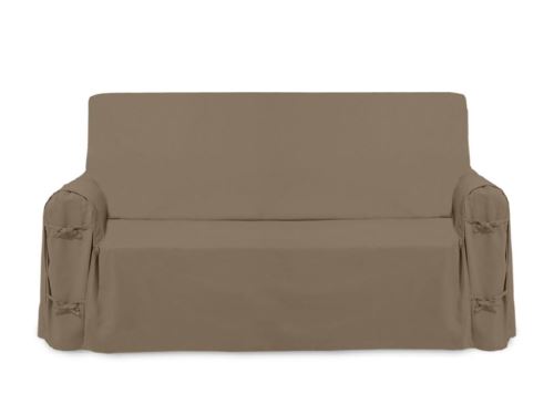 Soleil d'ocre 112034 panama housse de fauteuil en coton ecru 205 x 60 x 90 cm
