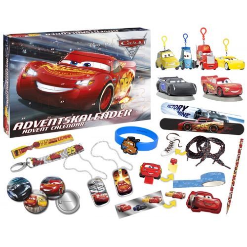 CARS Calendrier de l'Avent Figurines Bijoux Accessoires