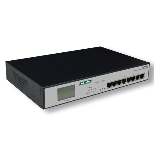 Switch Gigabit 4+4 ports 10/100/1000 Mbps PoE+ rackable