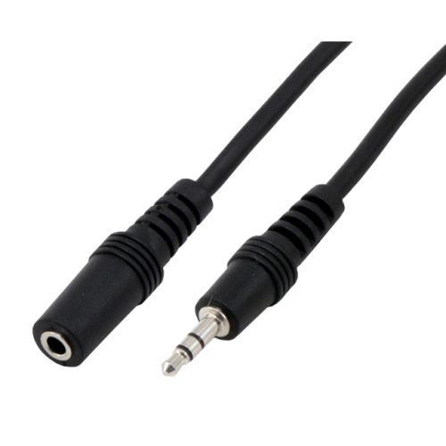 Rallonge audio stéréo jack 3,5 mâle / femelle - 1,50m *