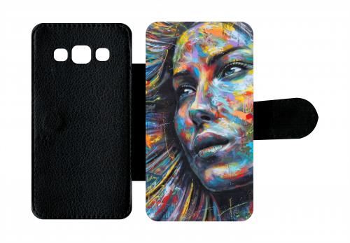 Etui À Rabat Samsung Galaxy A3 Visage Art Design