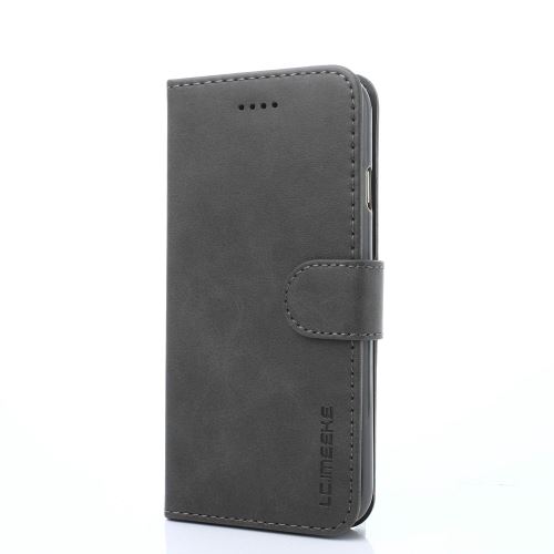 Etui en PU lc.imeeke avecstand gris pour votre Apple iPhone 7 4.7