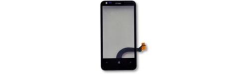 Ecran tactile noir avec contour de remplacement pour Nokia Lumia 620