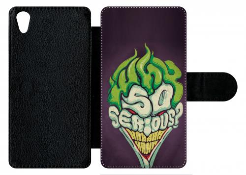 Etui À Rabat Sony Xperia Z5 So Serious Joker Violet Vert