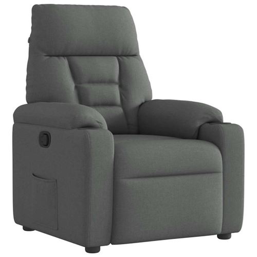 Vidaxl Gris Fauteuil Inclinable Foncé Tissu - Image 2