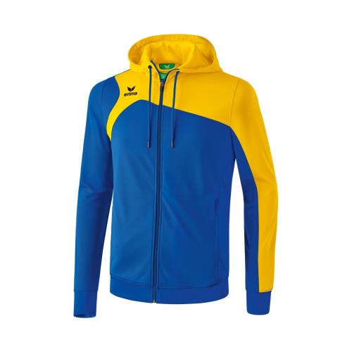 Erima - Veste d'entrainement Erima avec Capuche Junior Club 1900 2.0 - 14 ans - bleu royal/jaune