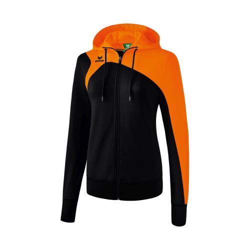 Erima - Veste d'entrainement avec Capuche Femme Erima Club 1900 2.0 - XL - noir/orange
