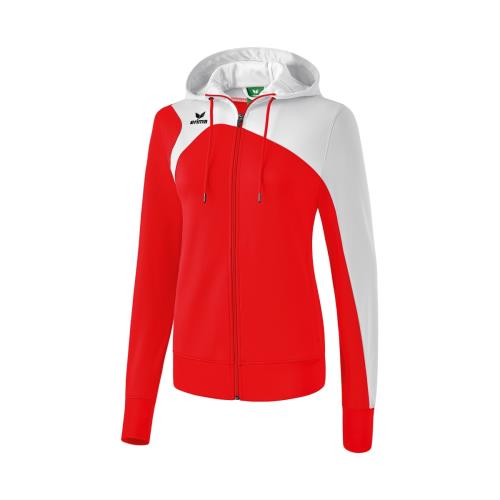 Erima - Veste d'entrainement avec Capuche Femme Erima Club 1900 2.0 - L - rouge/blanc
