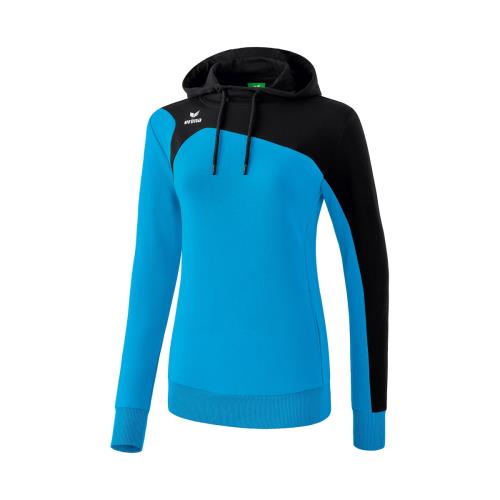 Erima Sweat à capuche club 1900 2.0 curaçao/noir Taille S Adulte Femme
