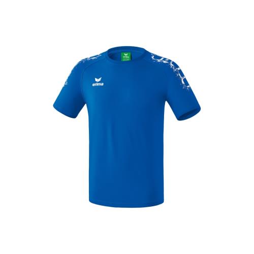 Erima - T-shirt Erima Basic Graffic 5-C - L - bleu roi/blanc