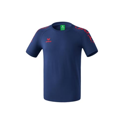 Erima - T-shirt Junior Erima Basic Graffic 5-C - 14 ans - bleu marine/rouge