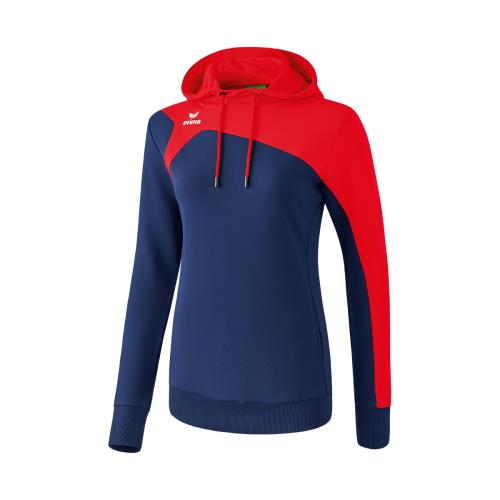 Erima - Sweat à Capuche Femme Erima club 1900 2.0 - 2XL - bleu marine/rouge