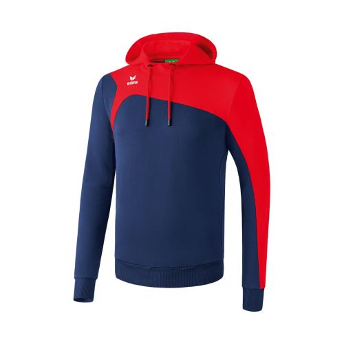 Erima - Sweat à Capuche Erima club Junior 1900 2.0 - 8 ans - bleu marine/rouge