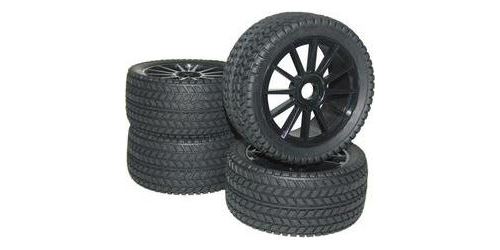 Roues complètes Street pour Buggy Reely RA093SBA1 10 rayons noir 1:8 4 pc(s)