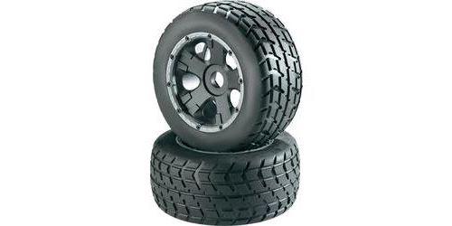 Roues complètes V-Block pour Buggy Reely 112272C 5 rayons noir 1:6 2 pc(s)