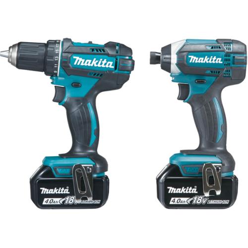 Pack 2 Machines Perceuse-Visseuse + Visseuse à Chocs 18V 4Ah Ddf482 + Dtd152 Makita Dlx2127Mj