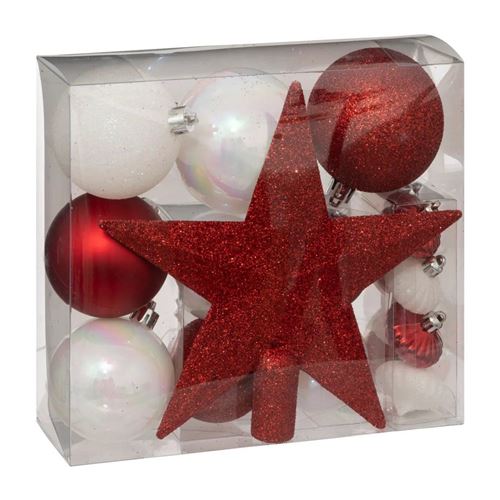 Atmosphera Rouge Kit Déco Noël 18 Pcs - Image 3