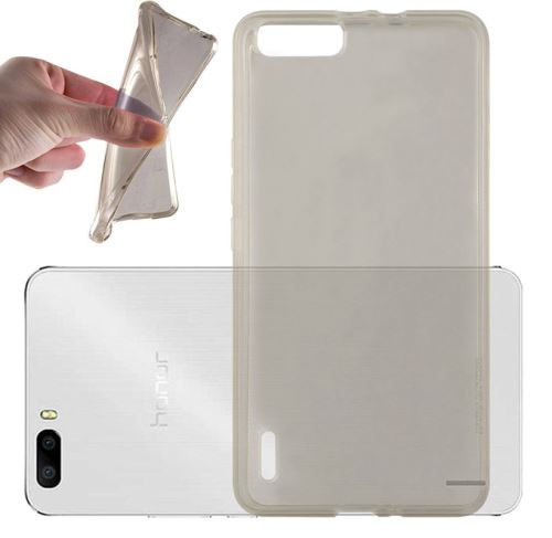 Housse Huawei Honor 6 Plus Etui Housse Coque de protection Ultra Fine Silicone TPU Gel [Jelly - Noir] - ADVANSIA