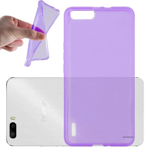 Housse Huawei Honor 6 Plus Etui Housse Coque de protection Ultra Fine Silicone TPU Gel [Jelly - Violet] - ADVANSIA