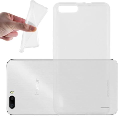 Housse Huawei Honor 6 Plus Etui Housse Coque de protection Ultra Fine Silicone TPU Gel [Jelly - Transparent] - ADVANSIA