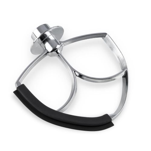 Klarstein Allegra Batteur Plat à Bords En Silicone Pour Robot De Cuisine Multifonction - Aluminium