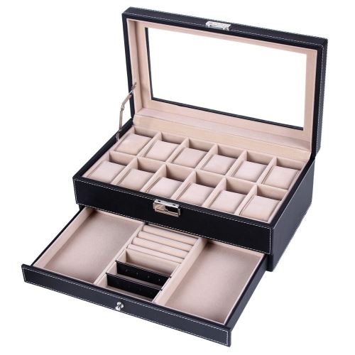 Présentoir coffret boîte à montre 12 montres