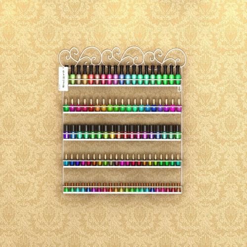 Etagere Murale A Vernis A Ongles En Metal Fer Forge 5 Niveaux