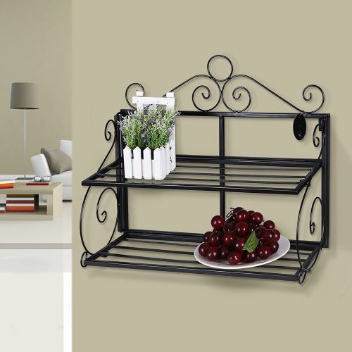 Etagere Murale Support En Fer Forge Pour Cuisine Salle De Bain Entree Achat Prix Fnac