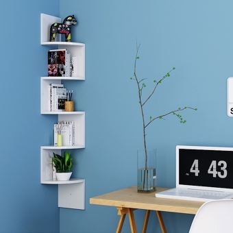 Etagère Murale Blanche En Zig Zag Achat Prix Fnac