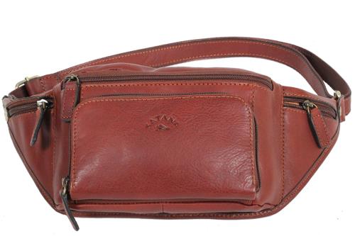 Banane KATANA Cuir de Vachette gras K 31010 - Marron
