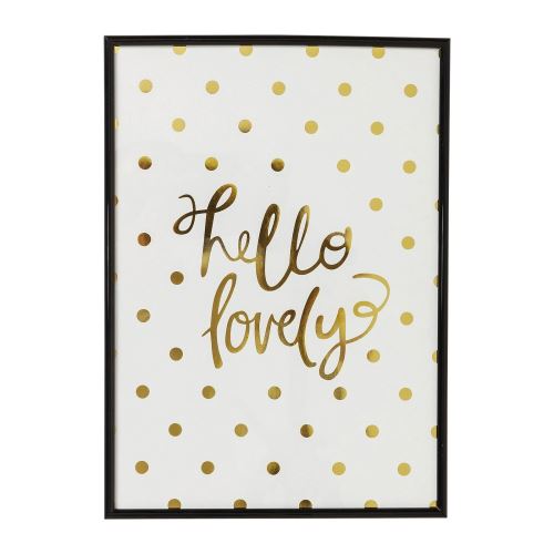 Tableau Frame Hello Lovely 42x30cm Kare Design