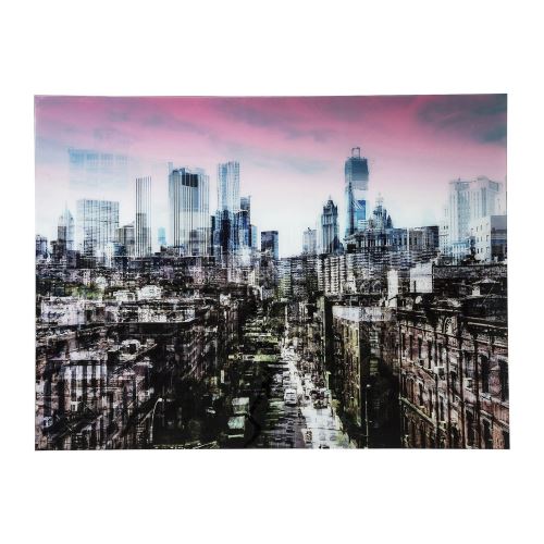 Tableau en verre New York Skyline 120x160cm Kare Design