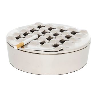 Cendrier Soho rond argenté Kare Design - 1